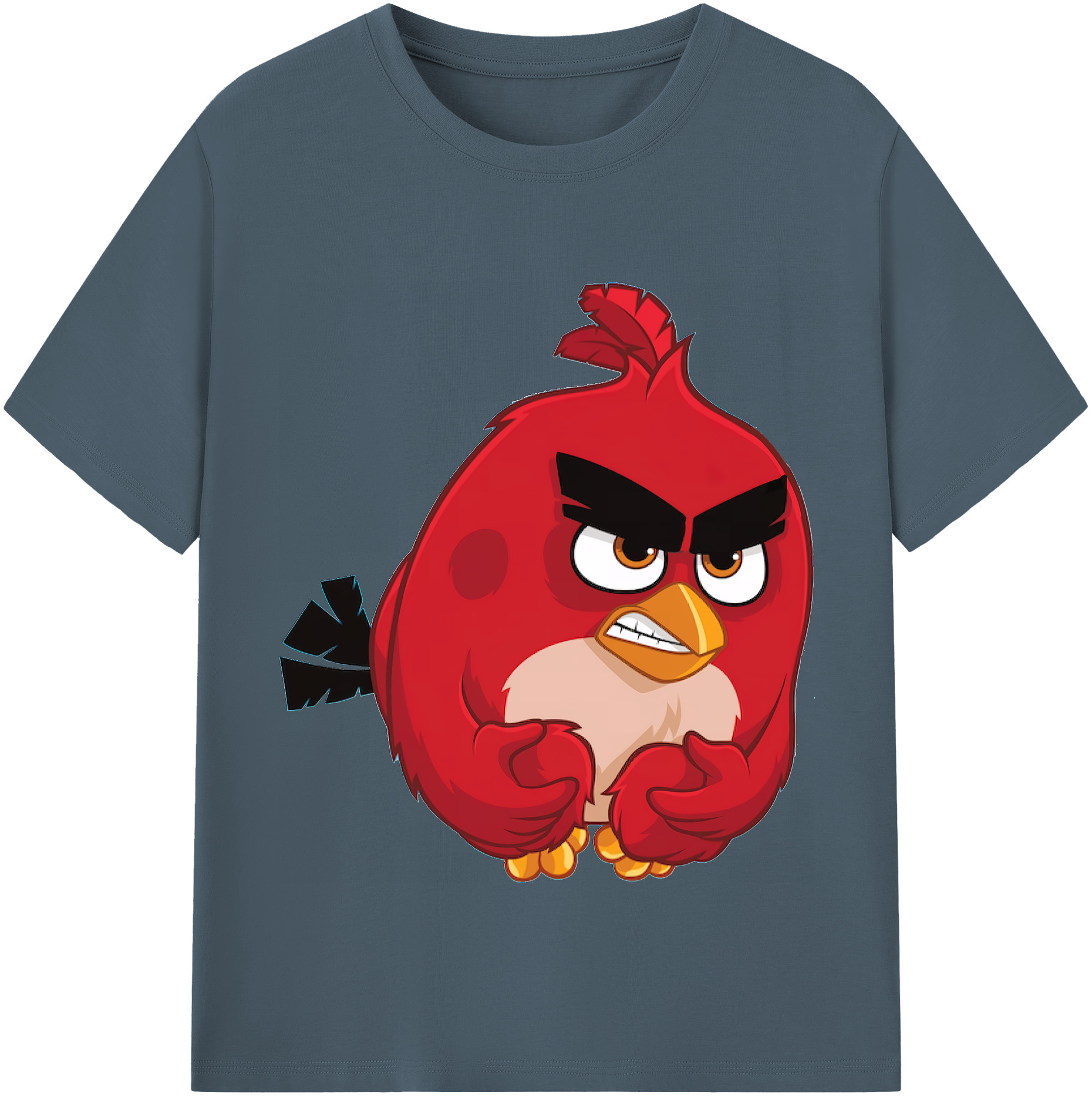 （画像用） Angry Birds アングリーバード 綿100％半袖Tシャツ（フロントプリント）